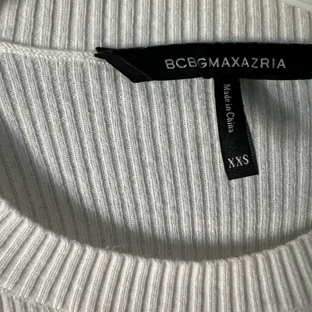 White Ribbed Sweater - Picture 3 of 4